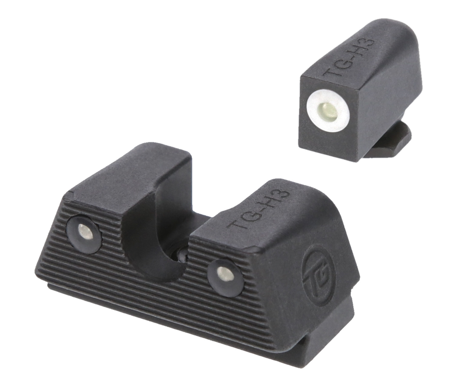 TruGlo TGTG231G1XW Tritium X Night Sight Set Low Compatible w/Most Glock Except MOS product photo — Aggressive Guns