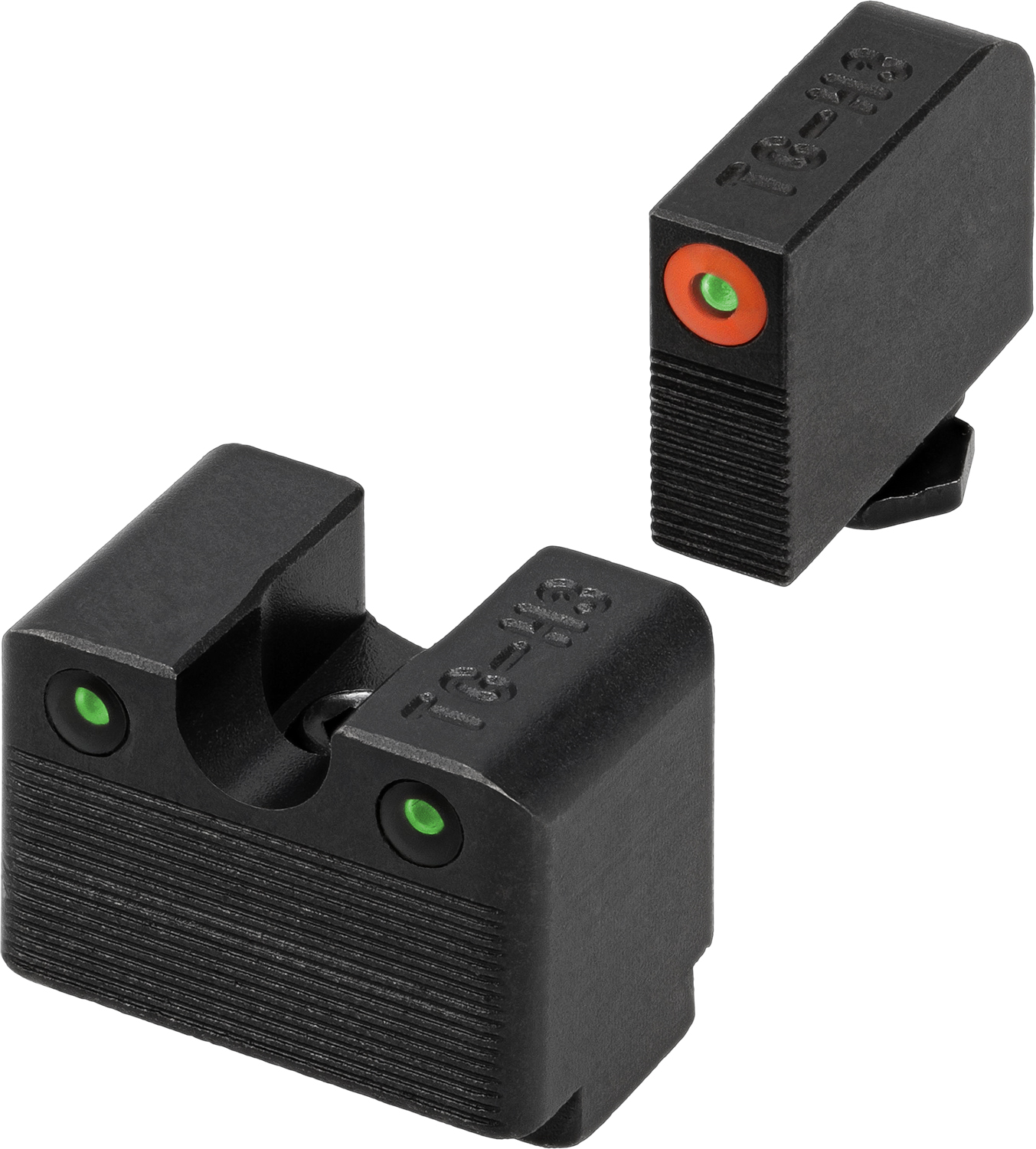 TruGlo TGTG231G3MC Tritium Pro night sights Glock MOS 42 / 43 / 43X / 48 product photo — Aggressive Guns