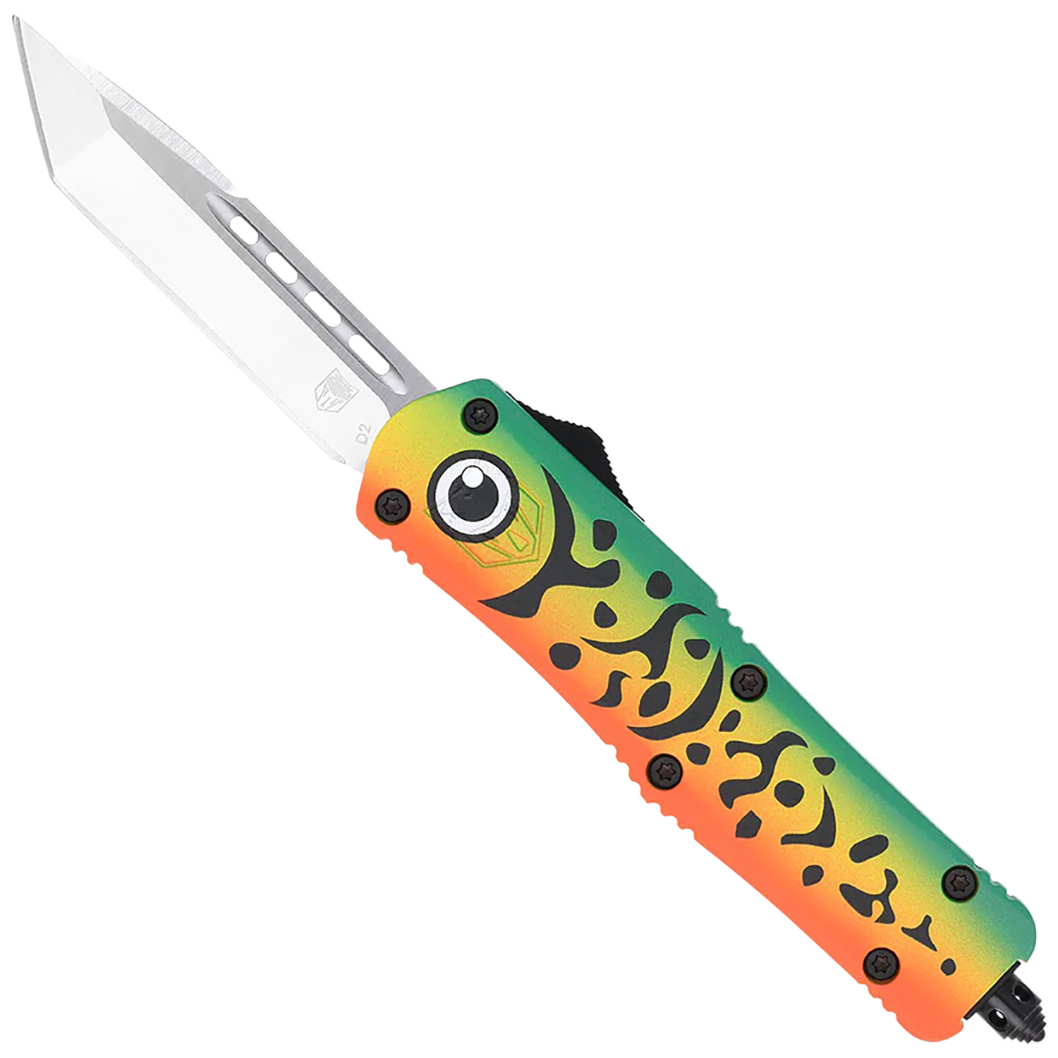 CobraTec Knives MFLGNFS3TNS FS-3 Fishing Lure Medium 3" OTF Tanto Plain D2 Steel product photo — Aggressive Guns
