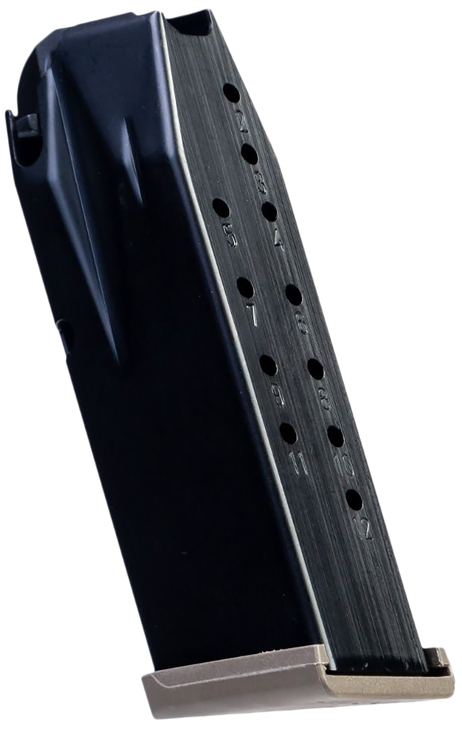 Canik MA2277D 12rd 9mm Luger Fits Canik MC9 Flat Dark Earth Steel Magazine product photo — Aggressive Guns