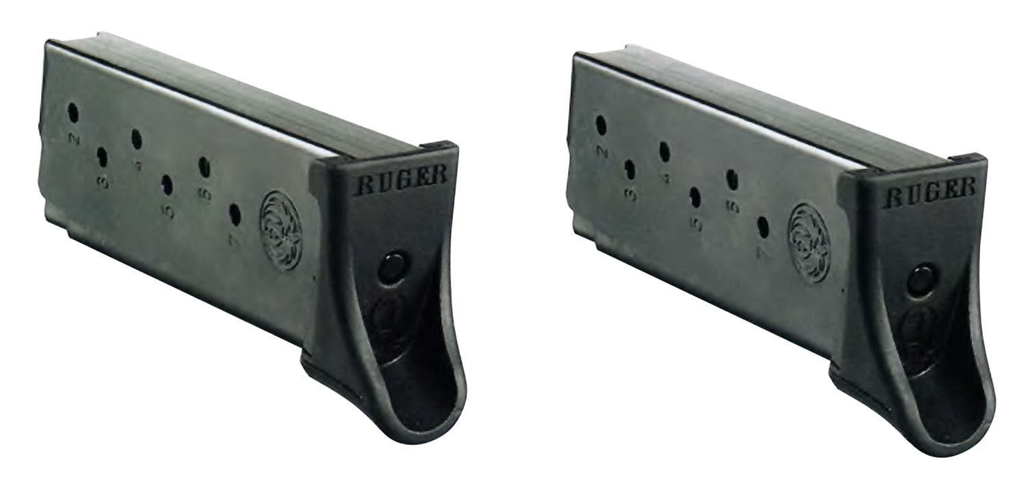 Ruger 90642 Value 2 Pack 7rd 9mm magazine For Ruger LC9/LC/EC9 Blued Steel product photo — Aggressive Guns