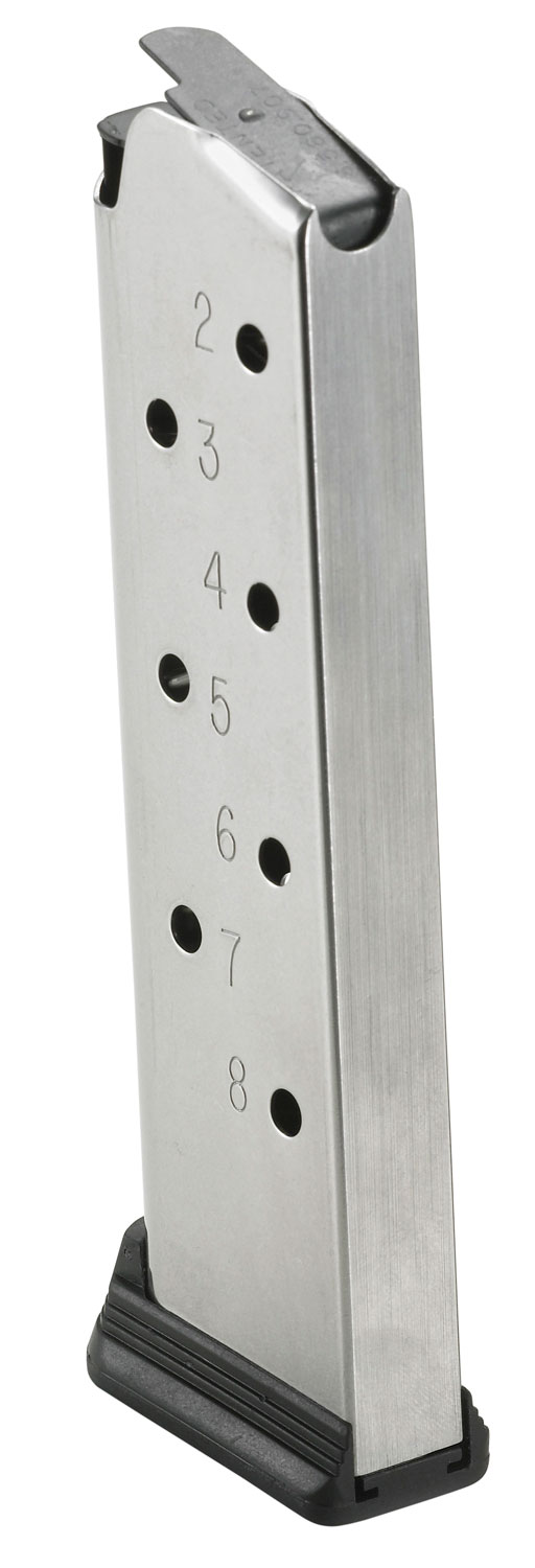 Ruger 90365 SR1911 8rd 45 ACP For Ruger SR1911 Stainless Steel mag product photo — Aggressive Guns