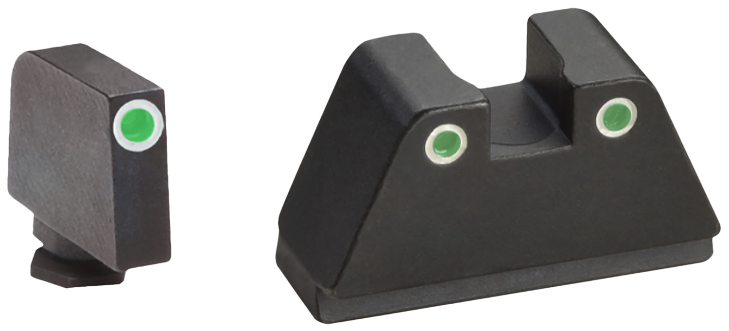 AmeriGlo GL329 Optic Compatible Sight Set for Glock Gen 1-5 product photo — Aggressive Guns